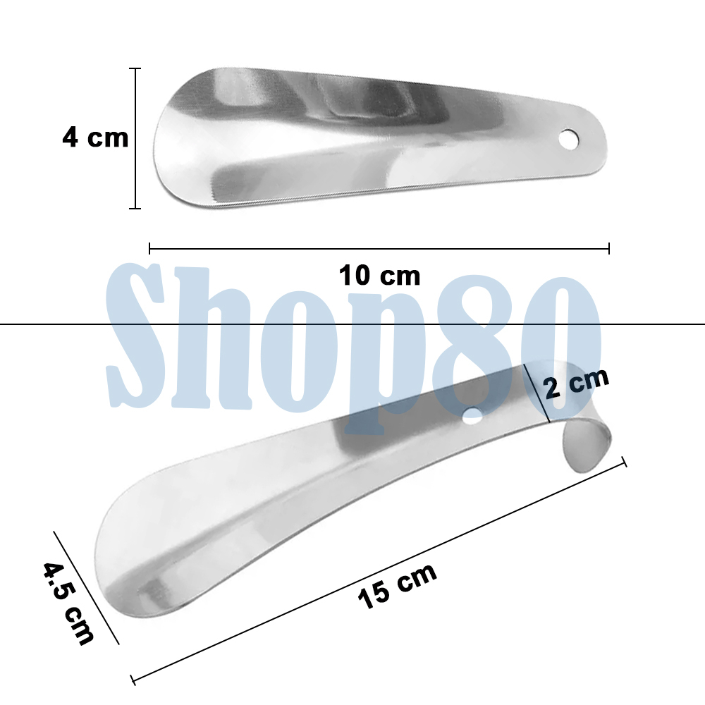 Sendok Sepatu Stainless Alat Bantu Pakai Shoe Horn Shoes Spoon Shoehorn Metal Logam Besi