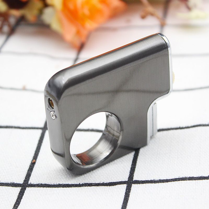 Creative Fun Ring Grinding Lighter Mancis Korek Api Roda Las Gift