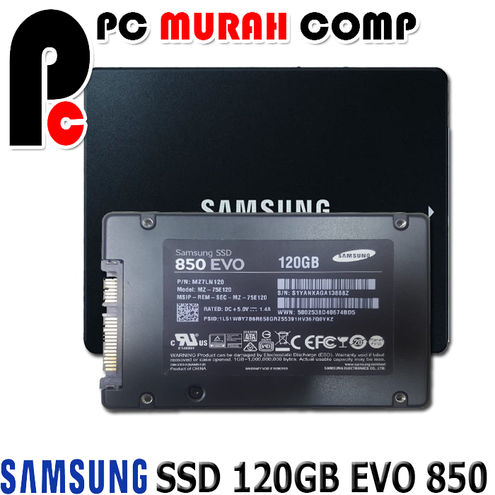 SOLID STATE DRIVE SSD 120GB 850 EVO SATA 3 2.5INCH