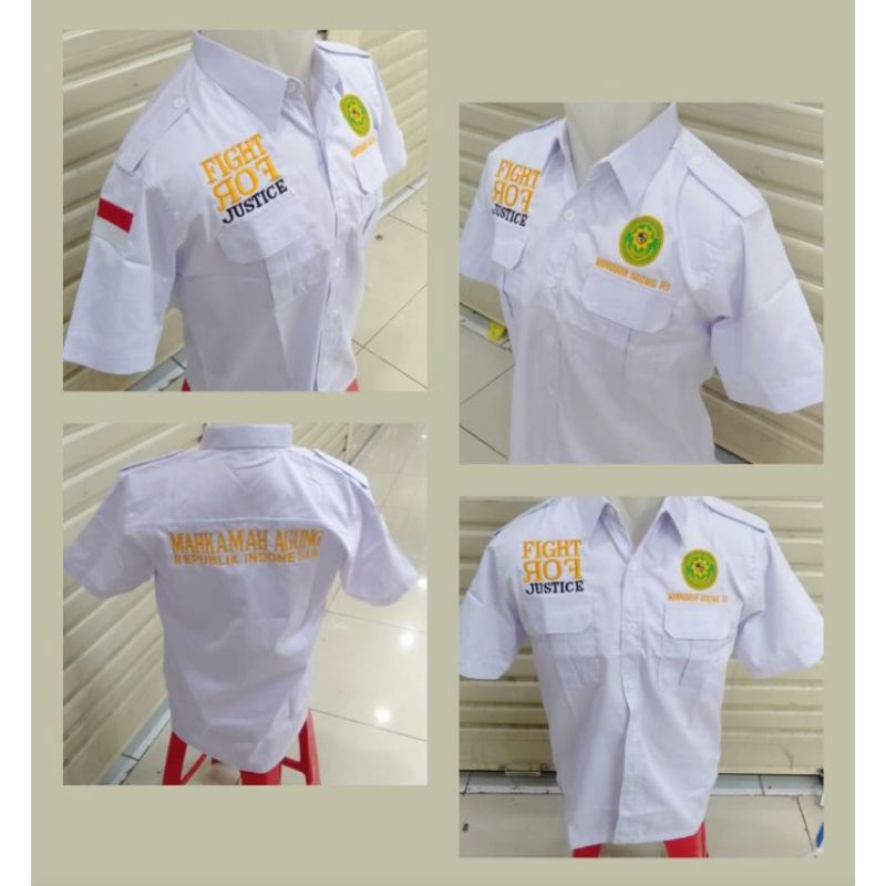 KEMEJA MAHKAMAH AGUNG BORDIR || SERAGAM MAHKAMAH AGUNG BORDIR || BAJU MAHKAMAH AGUNG BORDIR