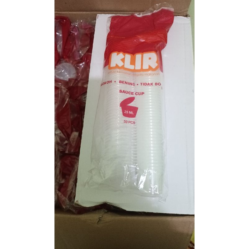 thinwall KLIR sauce cup 25ml