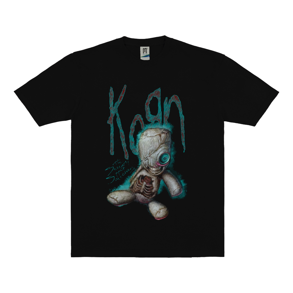 KAOS BAND KORN VINTAGE | T-SHIRT BAND KORN | KORN HITAM