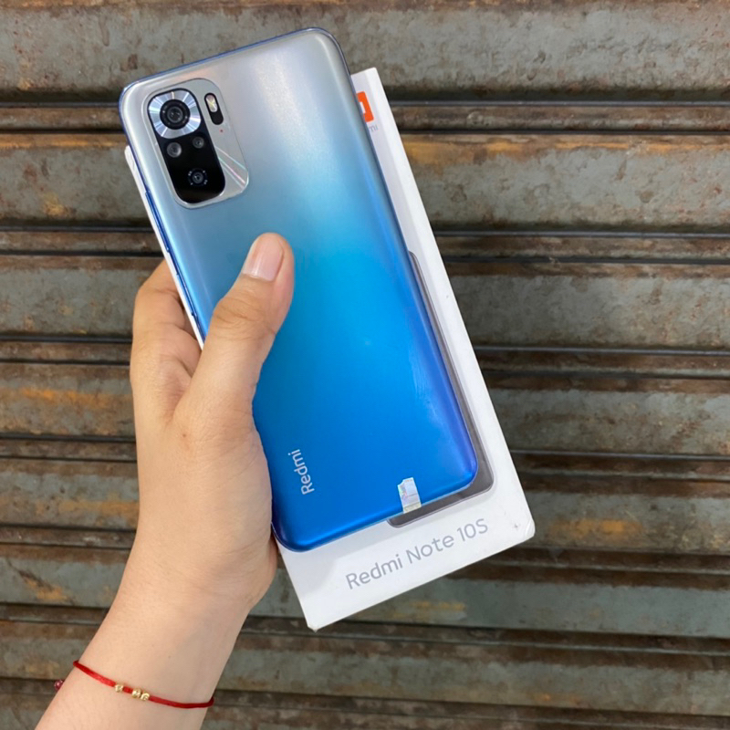 Redmi Note 10s Ram 6/64gb Bekas Pakai Second normal Fullset Original