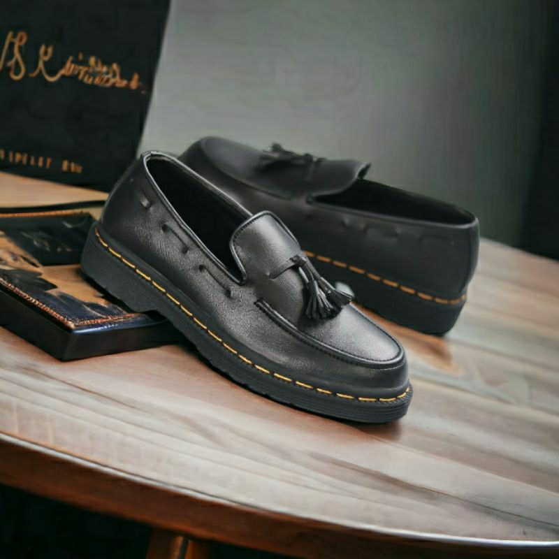 FELIXE Sepatu Casual Pria Penny Loafers Docmart Formal Pantofel Kerja Modern Kekinian