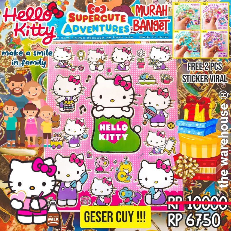stiker/sticker/hello kitty/sticker hello kitty/stiker helo kitty/tempelan/tempelan hello kitty/stick