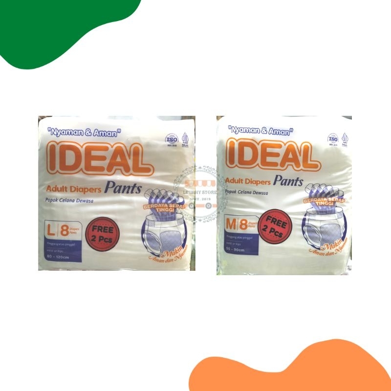 IDEAL POPOK DEWASA CELANA M8,L8,XL8