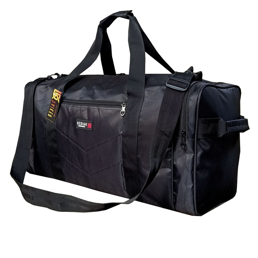 Tas Pakaian Premium  Travel bag Daiker Tabung A-R OO1 Black  Tas mudik Jumbo 60LITER