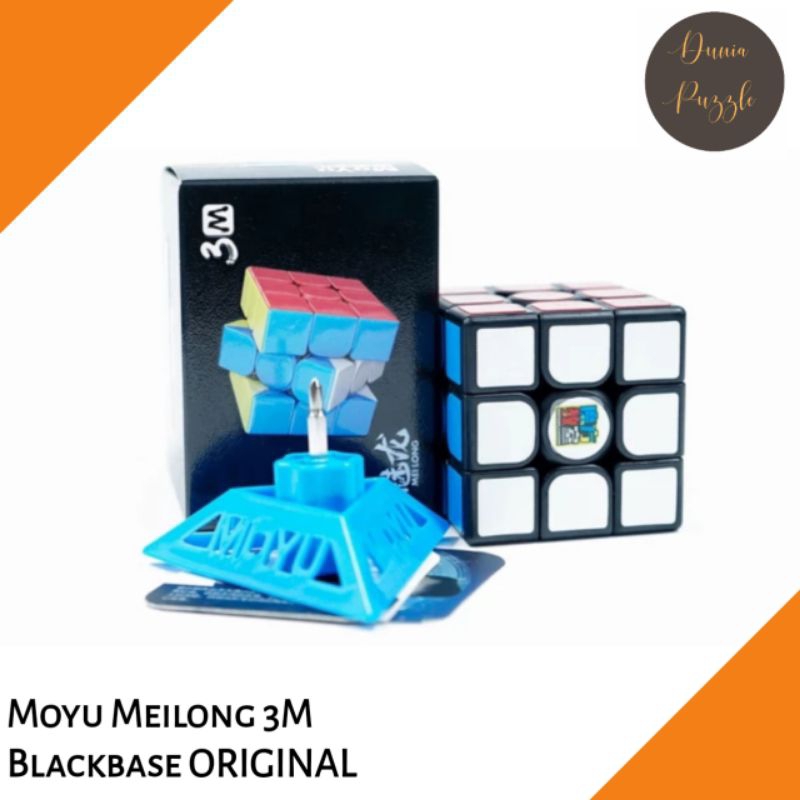 Rubik 3x3 Moyu Meilong 3M Blackbase MAGNETIC ORIGINAL