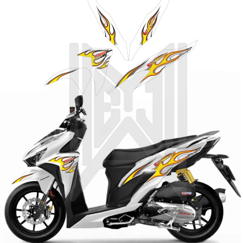 STRIPING TRANSPARAN VARIO NEW 125 150 VARIO NEW 2018 2021 CUSTOM API