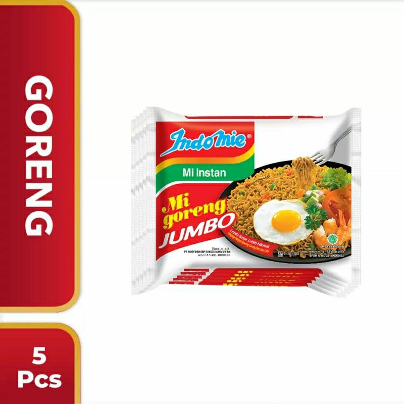 

5 pcs - indomie goreng spesial jumbo