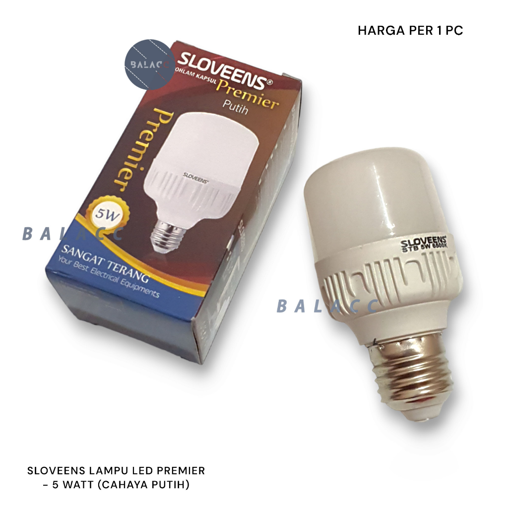 Lampu LED T BULB TABUNG SLOVEEN PREMIER 5 WATT