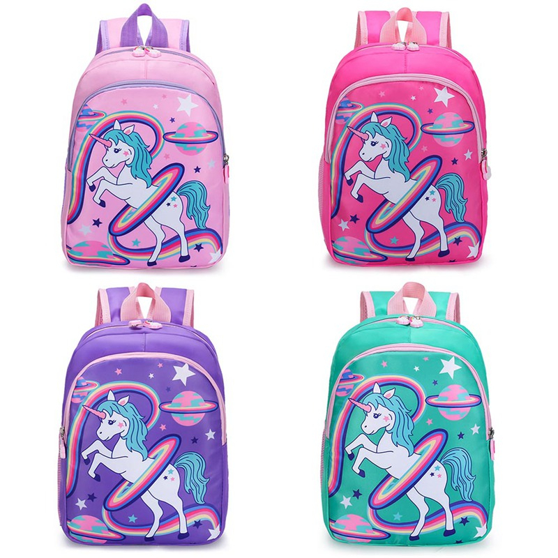 MOEZHA TAS _ TAS RANSEL ANAK PEREMPUAN MOTIF (KUDA PONNY) TAS SEKOLAH ANAK CEWEK TK SD BAHAN KANVAS DINIER