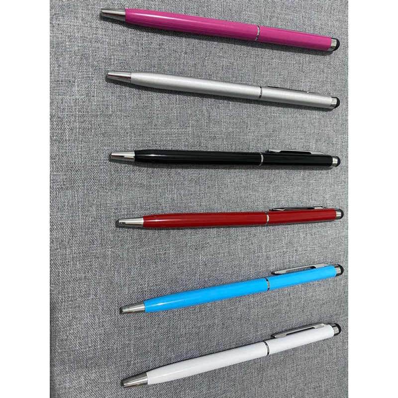 2 IN 1 Capacitive Pen Touch Stylus Digital Pen metalik universal