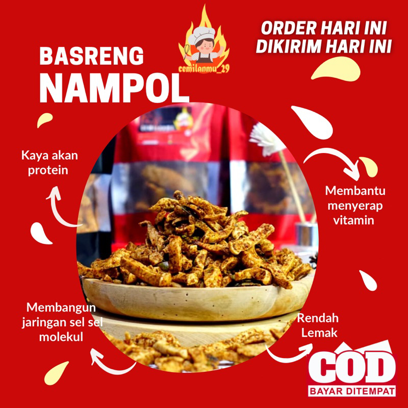

(PROMO) Basreng Top pedas premium MURAH Pedas Daun Jeruk