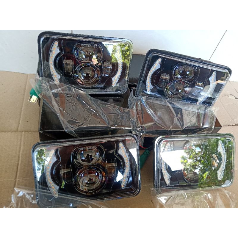 lampu daymaker rx king 3 mata + lampu senja