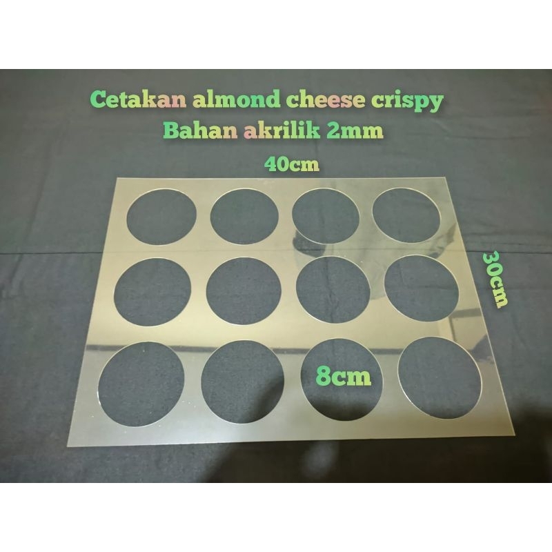 Cetakan Kue Almond Crispy Bahan Akrilik / Cetakan kue macaron / Cetakan Almond Crispy Bandung