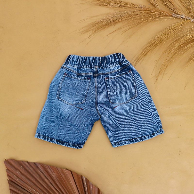 Celana Pendek Anak Laki-laki//Celana Jeans Anak Bahan Tebal Usia 5-8tahun