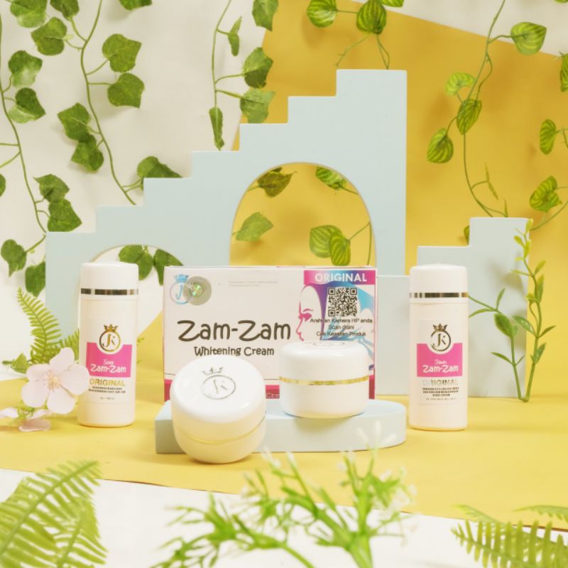 Ecer Cream zamzam original biru dan pink