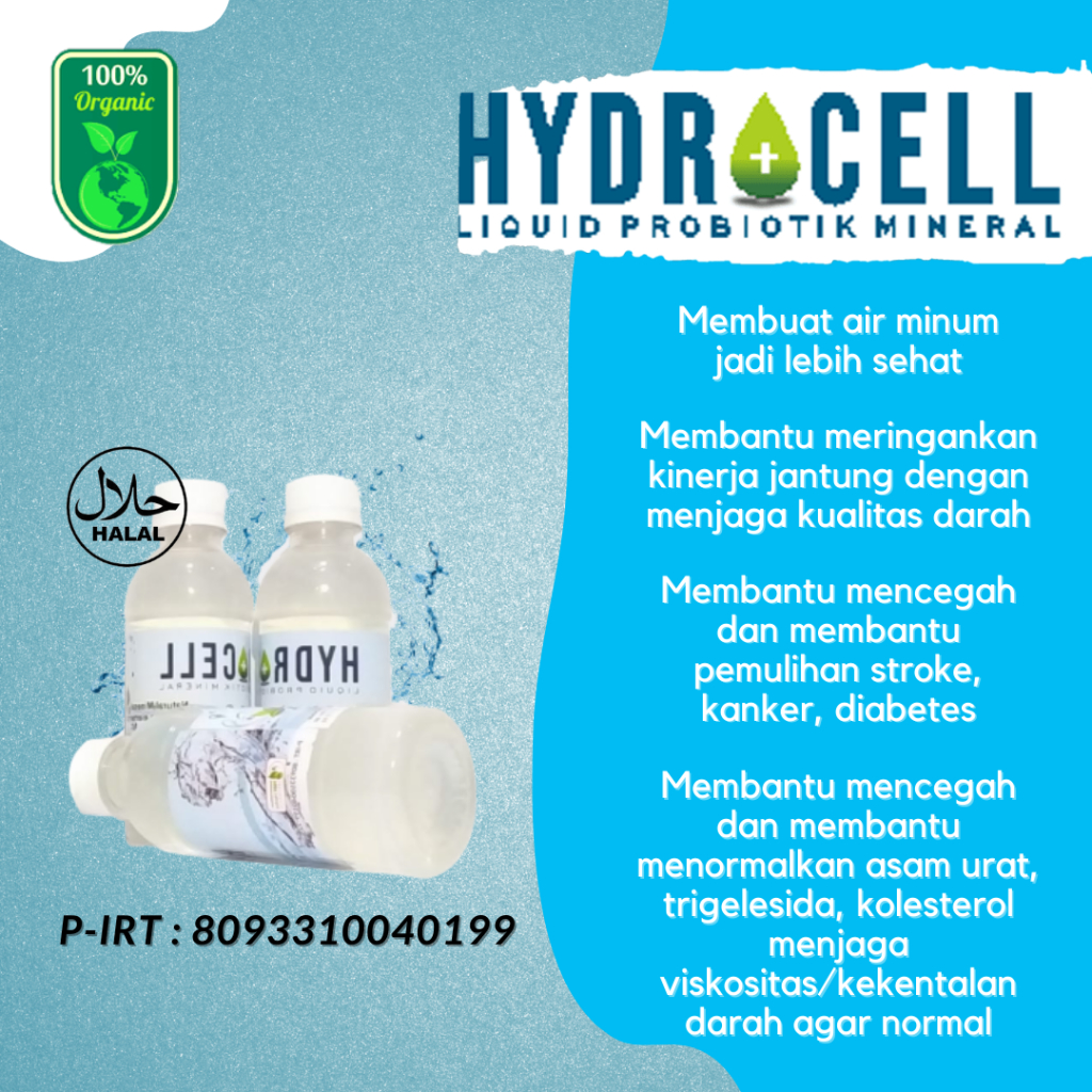 

PENETRALISIR ZAT KIMIA DIDALAM AIR MINUM - HYDROCELL 250 ML