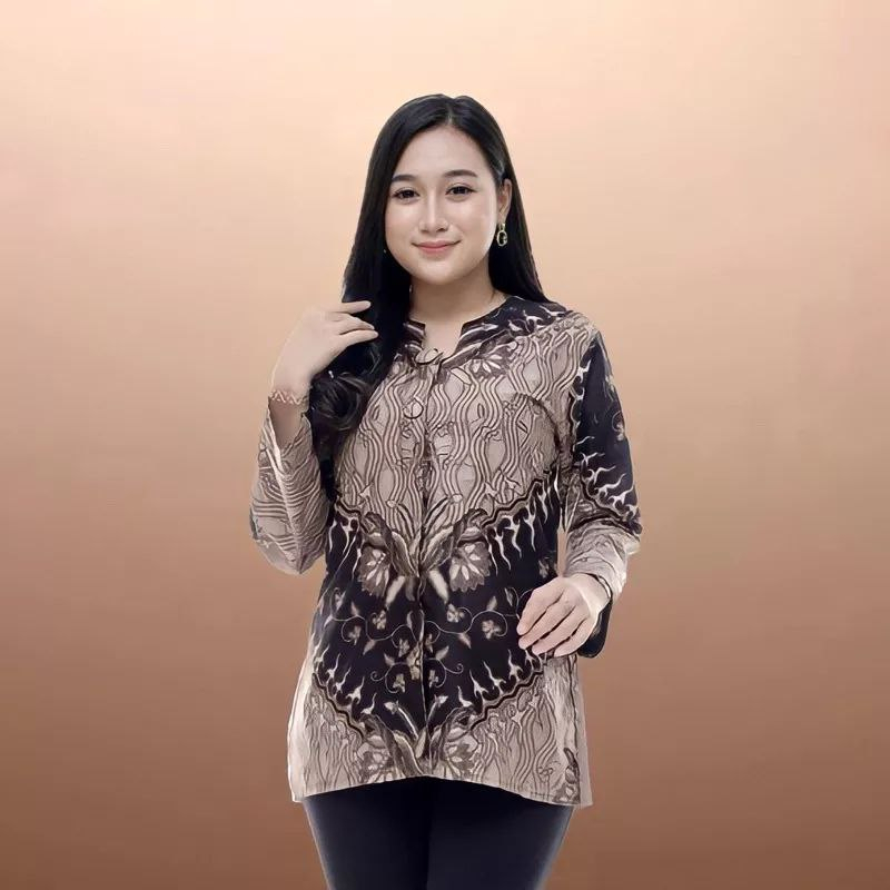 Atasan Batik Wanita Modern Bloues Batik Wanita Batik Kerja Baju Batik Kantor [GB]