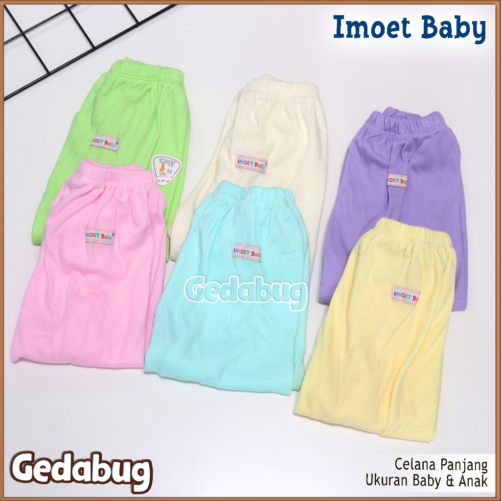 Celana Panjang Anak IMOET Polos | Celana Panjang anak Super Nyaman Unisex | Gedabug