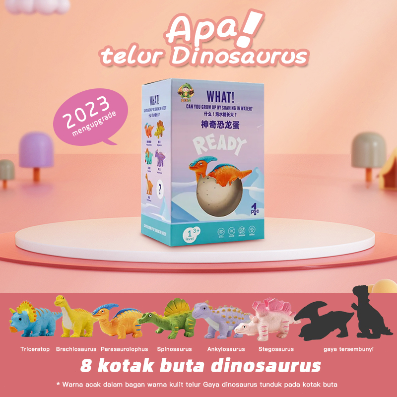 Dinosaurus Waterbeads  Telur Dinosaurus Egg Growing Capsule Growing Animal  Ocean  Water Beads Big Mainan Anak  Bola Kembang Kena Air Crystal Ball Hydrogel Magic Growing Waterbeads Water Bead Sensory Toys Tyrannosaurus animal Blind Box