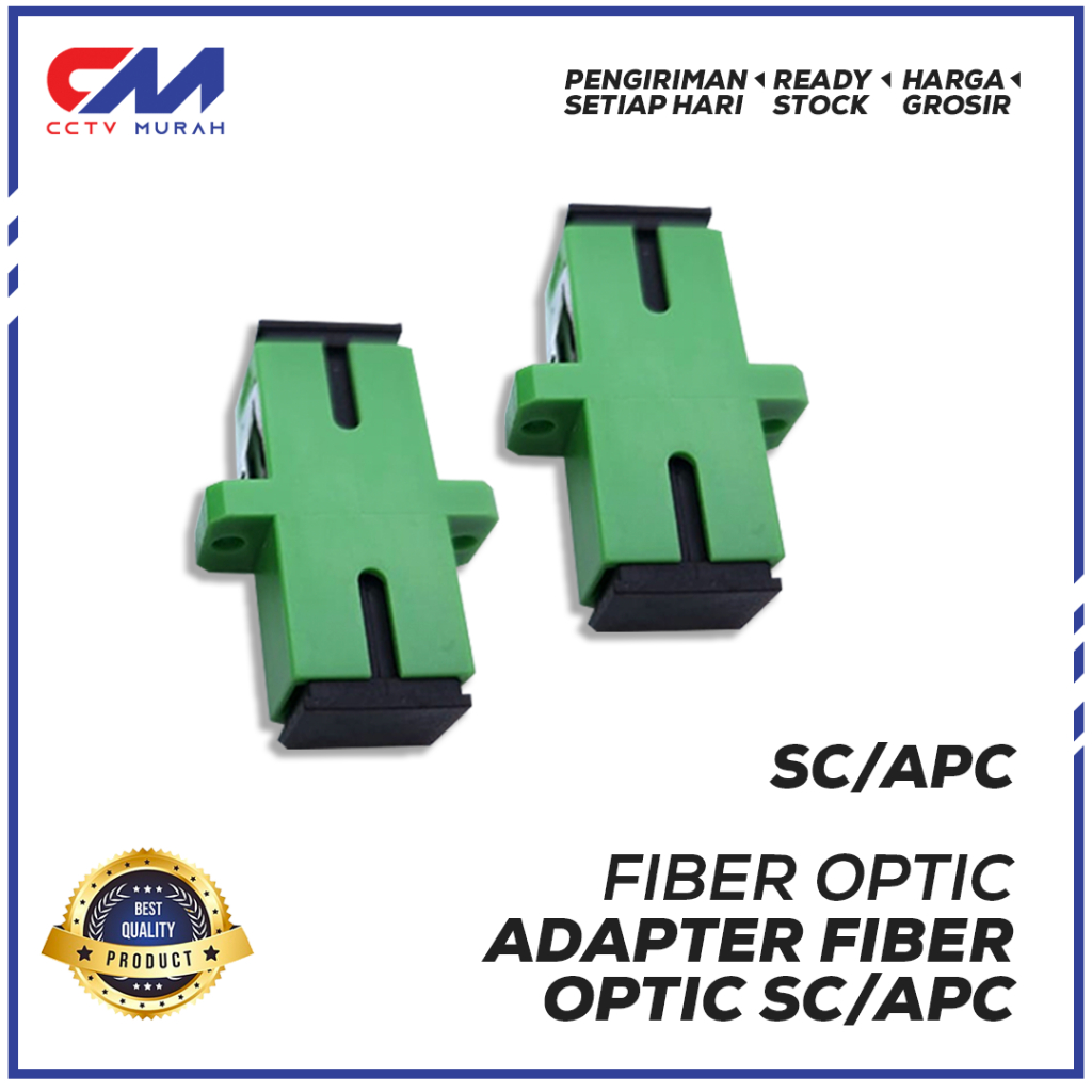 SC APC Adaptor Sensors Fiber Optical ADAPTOR/OPTIK/OPTIC/FO/FIBER II HIJAU  PERPCS