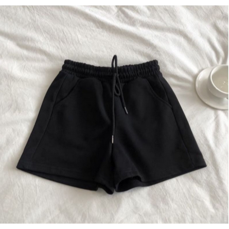 CELANA PENDEK Wanita Tali Karet Short Pant Bahan Fleece | Celana Santay Pendek Wanita | Celana Wanita Ala Korea