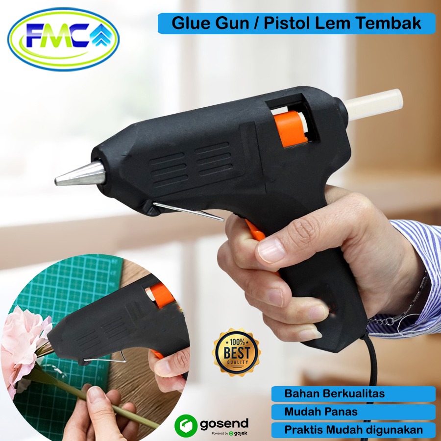 Tembakan Glue Gun Lem Bakar Kerajinan DIY Hot Melt Glue Gun Stick Serbaguna