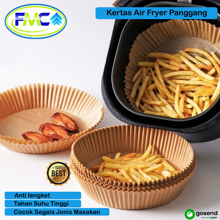 Kertas Air Fryer Panggang Anti Lengket Gosong Kertas Baking Papper Airfryer Alas Penyerap Minyak Masak Tahan Panas