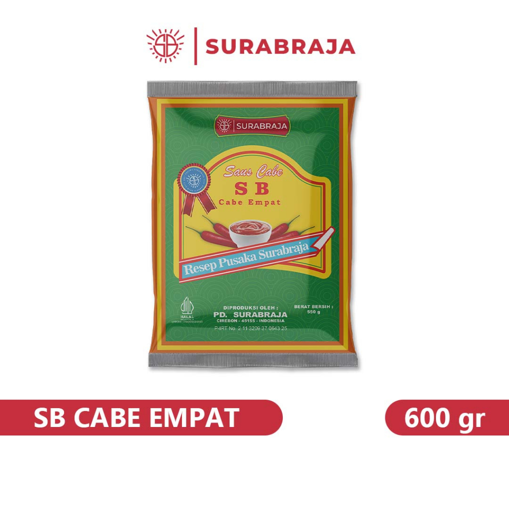 

SB | Saus Cabe | Saos Sambal | Saos SB Baru Murah Extra Pedas Kemasan Bantal Refill isi 550gr