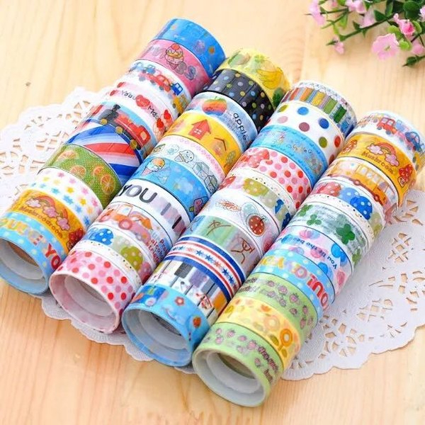

Solatip Motif Karakter Lucu dan Unik Isolasi Fancy Solasi Lakban / Selotip Bergambar Viral Murah 1 Slop Isi 10pcs