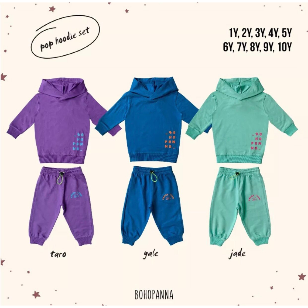 BOHOPANNA - POP HOODIE SET - Setelan Anak Laki-Laki