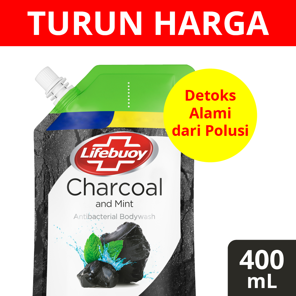 Lifebuoy Body Wash Refill Charcoal 400ml