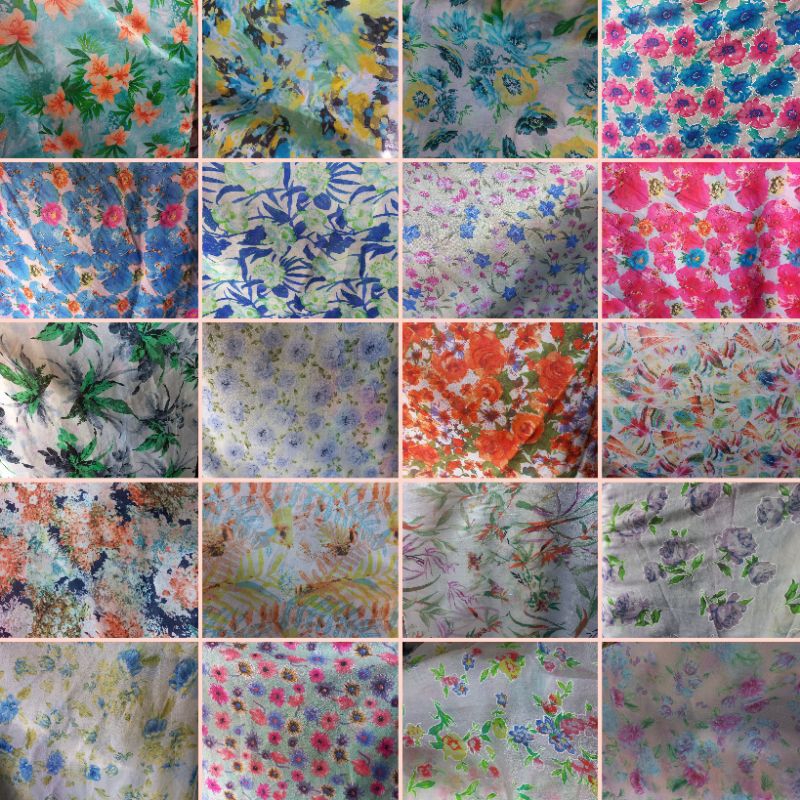 KAIN ORGANZA / ORGANDI GARMENT MOTIF / KAIN KACA MOTIF