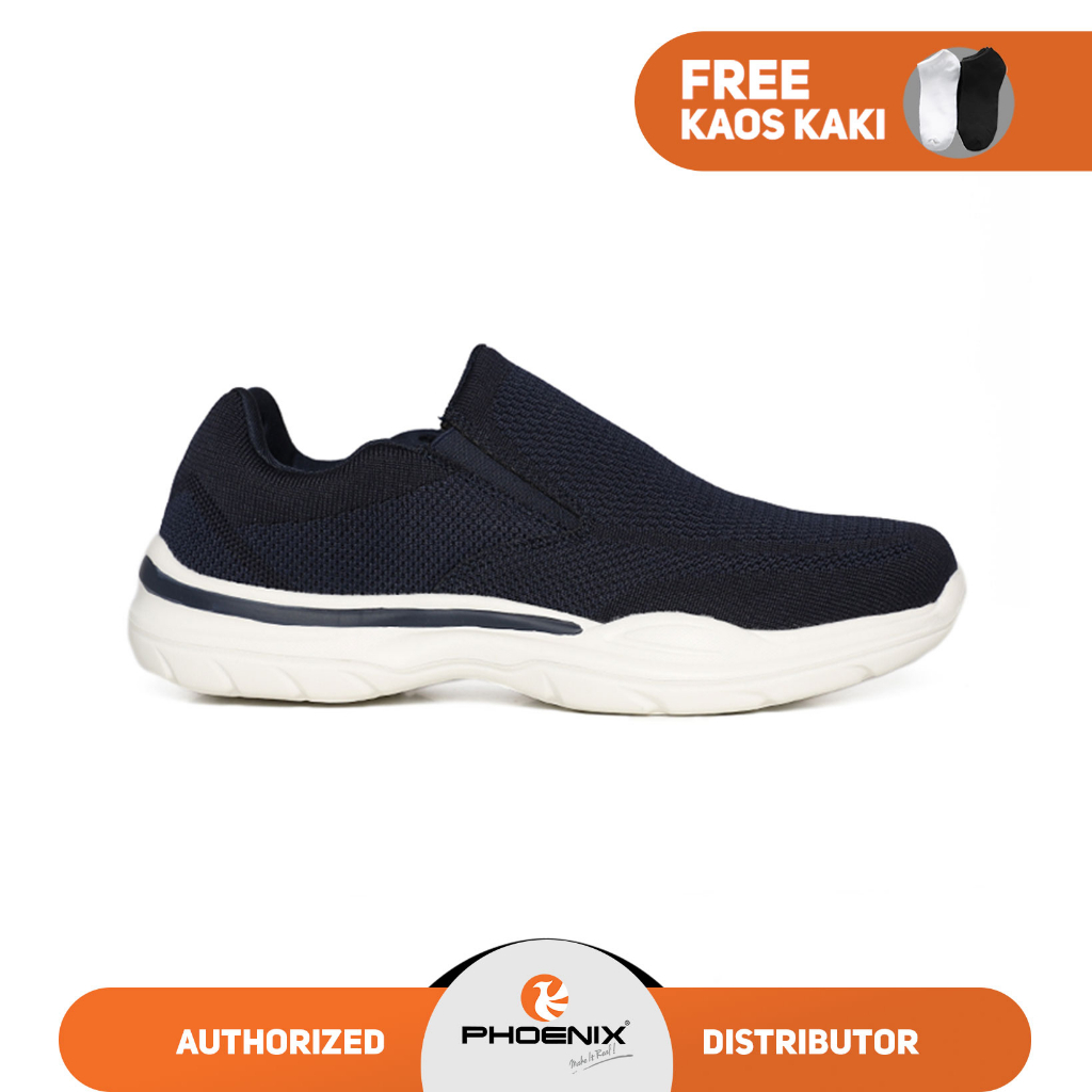 Phoenix Ares Sepatu Slip On Pria - Navy