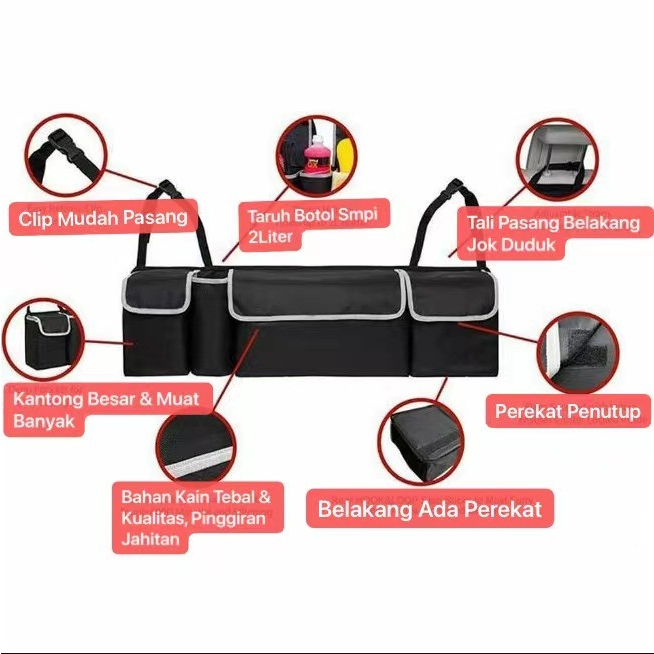 Tas Penyimpanan Bagasi Belakang Mobil Car Organizer Interior