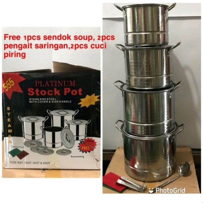 Panci set PLATINUM STOCK POT 555