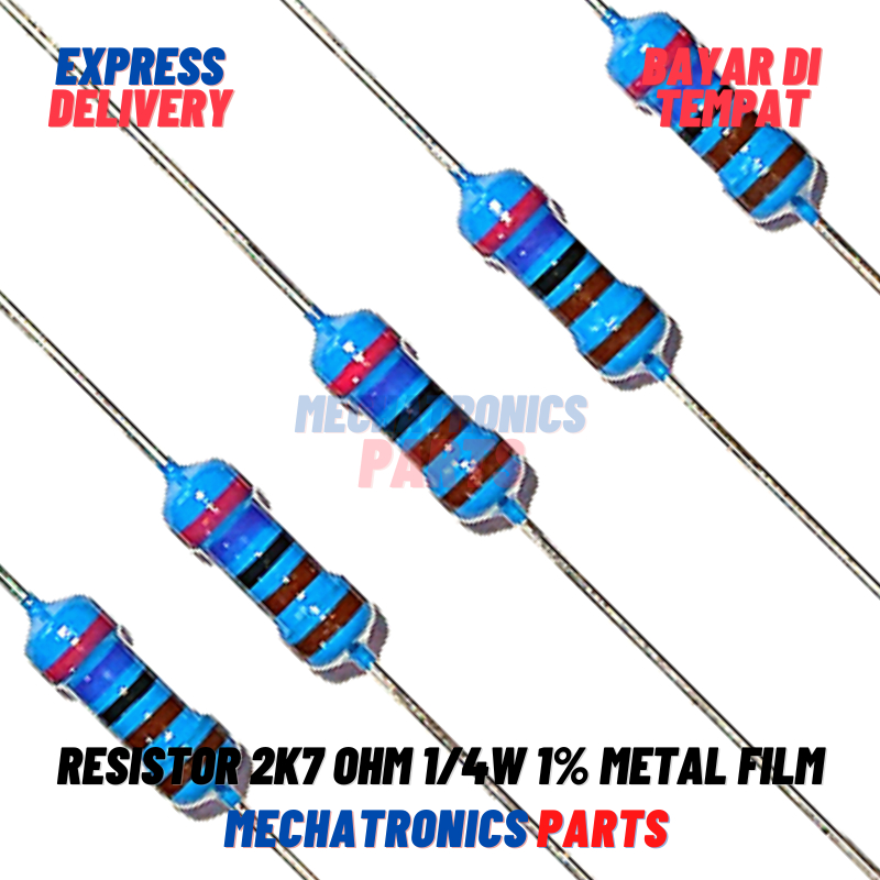 RESISTOR 2K7 OHM 1/4W 1% METAL FILM