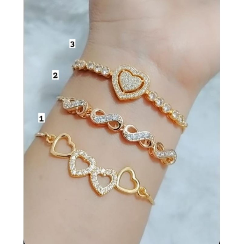 Gelang Serut cantik. Gelang xuping titanium tembaga rodhium lapismas