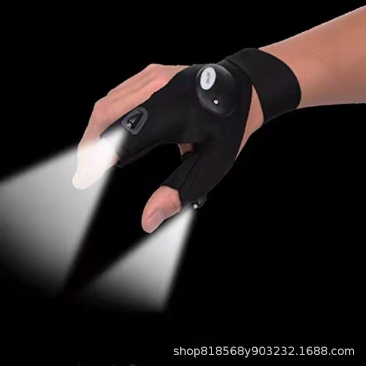 Sarung tangan senter LED sepasang kanan/kiri Serbaguna led glove