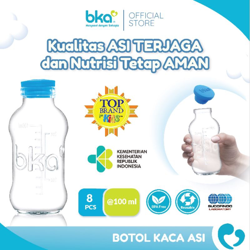 8 Pcs Botol Kasi Asi BKA / Botol Penyimpanan Asi