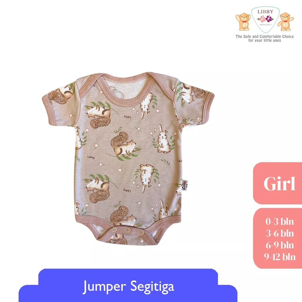 Libby Baby Premium Jumper Segitiga Motif Bayi Laki - Laki &amp; Perempuan