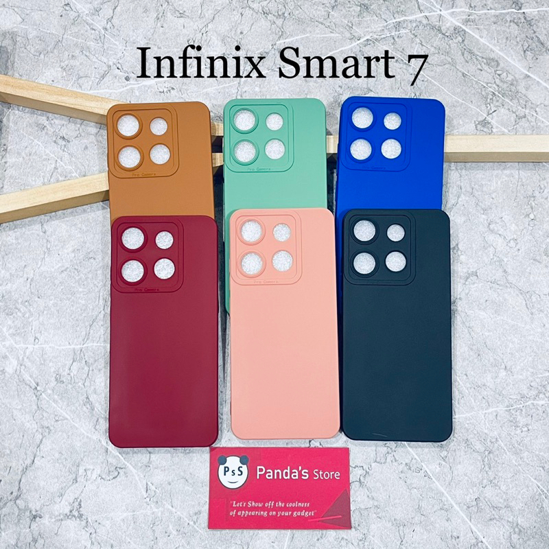 Softcase Pro Camera Infinix Smart 7 Candy Case Full Color 3D Silikon TPU