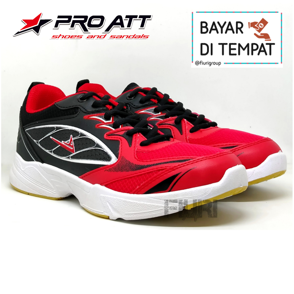 FIURI - PRO ATT ORIGINAL - MW 503 MERAH 39-42 - SEPATU OLAHRAGA PRIA - SEPATU BADMINTON PRIA - SEPATU TENNIS PRIA - SEPATU VOLY PRIA - SEPATU JOGGING LARI COWOK -SEPATU SEKOLAH - SEPATU PRO ATT - SEPATU SNEAKERS PRIA - SEPATU KETS PRIA-SEPATU PROMO