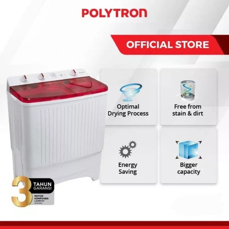 MESIN CUCI POLYTRON PWM7072N / MESIN CUCI POLYTRON PWM 7072N HIJAB SERIES