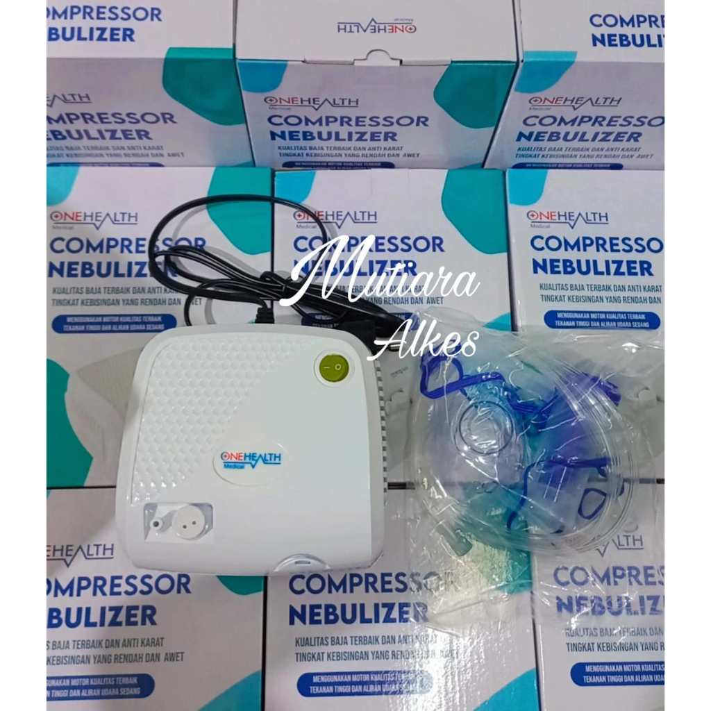 ONEHEALTH COMPRESSOR NEBULIZER ALAT TERAPI UAP PERNAPASAN NEBULISER