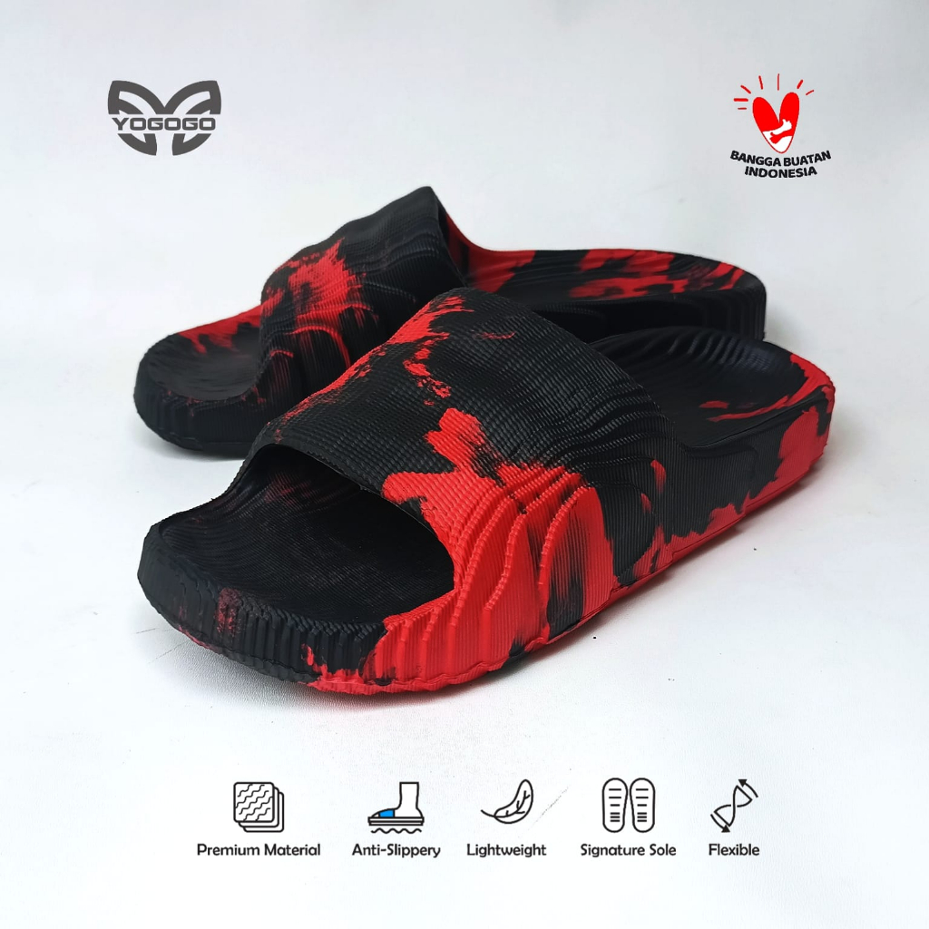 Sandal Slippers Slop On EVA  Pria dan Wanita Sandal Adilette MOTIF