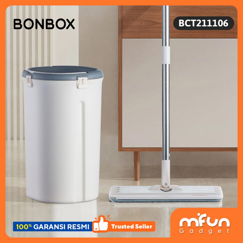 BONBOX Alat Pel Praktis Dengan Ember Pembersih 360 Derajat BCT211106