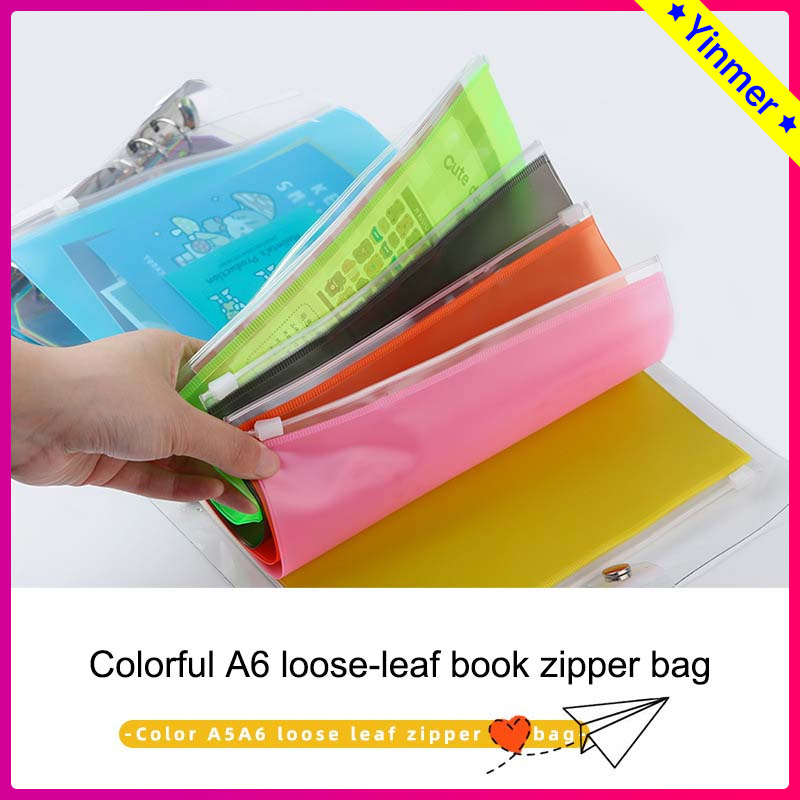 

COD✨Kantong Ziplock Zipper Waterproof Untuk Binder 6 Ring Dan Photo Card Slot Untuk Binder A6 Murah-Yinmer